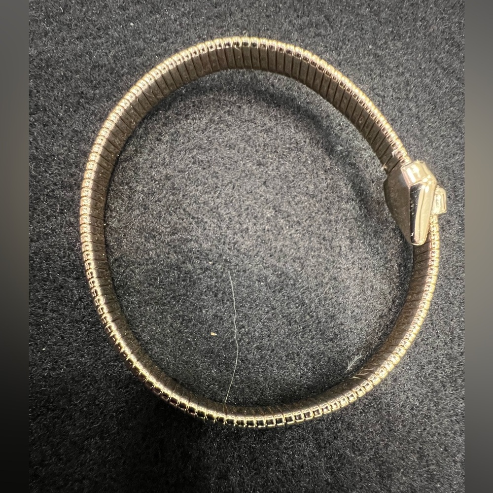 Elegant 18K Gold Over Brass Bangle Bracelet And Now This